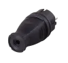 Вилка прямая с/з, каучук IP44 16А 250В Вихрь