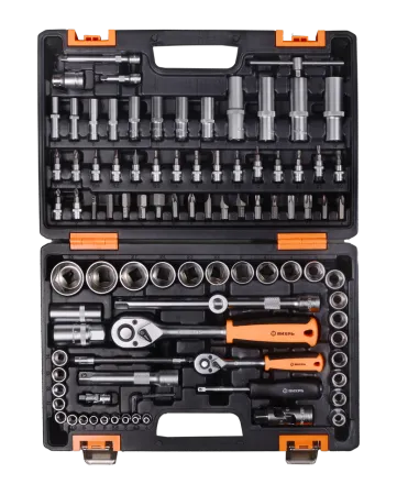 Набор инструментов АВТО, 1/2" , 1/4" , CrV, в кейсе 94 предм Вихрь